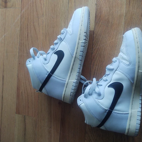 Nike Dunk High Football Grey Black Size 6.5y - Picture 11 of 12